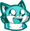 blueanimepeace emote for Discord