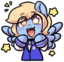 BlueAmazed emote for Discord