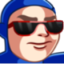 bluesuitStare emote for Discord