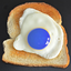 BlueFriedEgg emote for Discord
