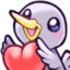 BirdyLOVE emote for Discord