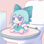 cirnoSit emote for Discord