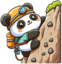 ClimbingPanda emote for Discord