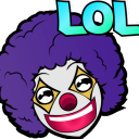 clownLOL static emote for Discord, Twitch and Slack