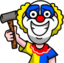 clownHammer emote for Discord