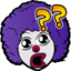 clownConfused emote for Discord