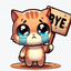 ByeCat emote for Discord