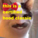 certifiedhoodclassic6 static emote for Discord, Twitch and Slack