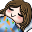 celina3Bed emote for Discord