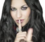 cristinaShush emote for Discord