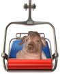 creatureStuckOnAChairlift static emote for Discord, Twitch and Slack
