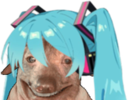 creatureMiku static emote for Discord, Twitch and Slack