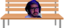 ClowBenched emote for Discord