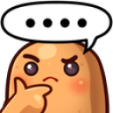 CPTWILPOTATOTHINK static emote for Discord, Twitch and Slack