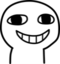 creepysmile emote for Discord
