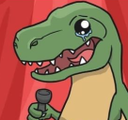 CryingDinosaur static emote for Discord, Twitch and Slack