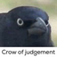 crowJUDGE emote for Discord
