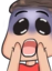 drewScared emote for Discord