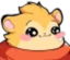 dubuBlush emote for Discord