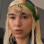 DuaLipaThinking emote for Discord
