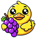 duckgrapes static emote for Discord, Twitch and Slack