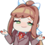 ddlcmonikashrug emote for Discord