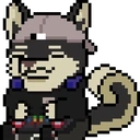 DJAmyotteXPIXEL static emote for Discord, Twitch and Slack