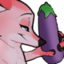 Eggplant emote for Discord