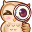 EilaOwlInspect emote for Discord