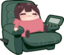elisRecliner emote for Discord