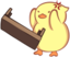 ducktableflip emote for Discord