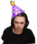 DvuhaPartyHat emote for Discord
