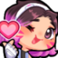 dvaLove emote for Discord