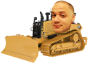 emoneyBulldozer static emote for Discord, Twitch and Slack