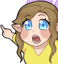 enyaPointing static emote for Discord, Twitch and Slack