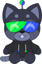 ElasticDroidPlushV2 static emote for Discord, Twitch and Slack