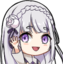 EmiliaWave emote for Discord