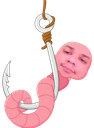 emoneyWorm static emote for Discord, Twitch and Slack