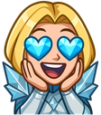 EmmaHeartEyes static emote for Discord, Twitch and Slack