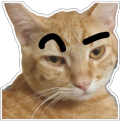 eyebrow static emote for Discord, Twitch and Slack
