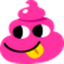 facefuchsiapoopshape emote for Discord