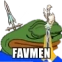 Favmen static emote for Discord, Twitch and Slack