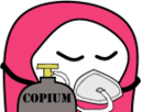 FallCopium static emote for Discord, Twitch and Slack