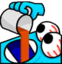 faceturquoisedrinkingcoffee emote for Discord