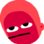 faceRedDroopyEyes emote for Discord