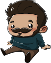 EthanSit static emote for Discord, Twitch and Slack