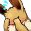 EveeShy emote for Discord