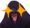 excitedraven static emote for Discord, Twitch and Slack