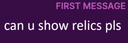 FirstTimeRelics static emote for Discord, Twitch and Slack
