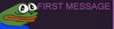 FirstMessageRarito static emote for Discord, Twitch and Slack